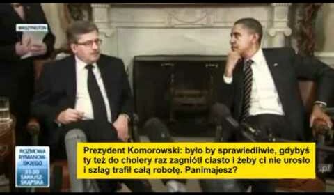 Przedświąteczne spotkanie Przezydenta Komorowskiego z Prezydentem Obamą