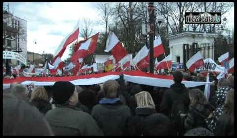 Wiec pod ambasadą Rosji