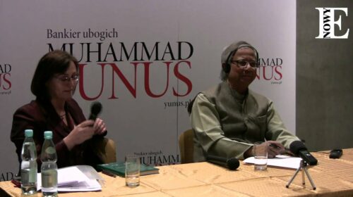 Muhammad Yunus w Warszawie