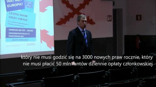 Nigel Farage: Co by było jak byśmy wyszli z Unii?