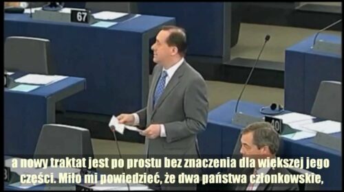 Martin Callanan: Nowy traktat jest bez znaczenia