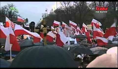 PALEC BOŻY na marszu w obronie TV TRWAM