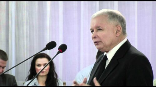 Jarosław Kaczyński na konferencji z okazji 20 lecia obalenia rządu J. Olszewskiego