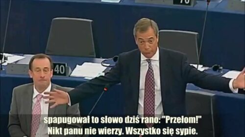 Nigel Farage: Przełom w kryzysie euro – wszystko się sypie