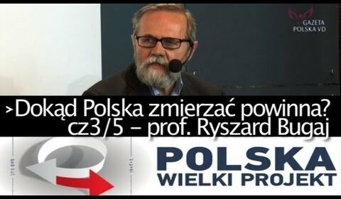 Dokąd Polska zmierzać powinna? cz 3/5 – prof. Ryszard Bugaj