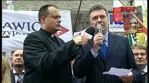 Protest w obronie TV Trwam: dr Krzysztof Kawęcki