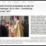 Komorowski, in vitro i dziękczynienie…