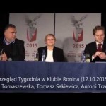 Przegląd Tygodnia – 12.10.2105 (Tomaszewska, Sakiewicz, Trzmiel)