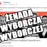 Ustawiony teścik wyborczy na wyborcza.pl