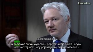 Julian Assange: Jak postrzegany jest Trump
