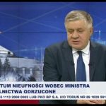 Odwołanie ministra rolnictwa nie przeszło