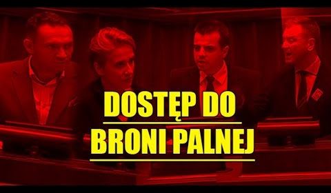 Kompilacja wypowiedzi posłów PO i .N nt. dostępu do BRONI PALNEJ