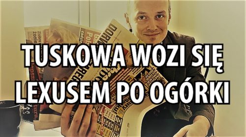 Tuskowa wozi się Lexusem po ogórki