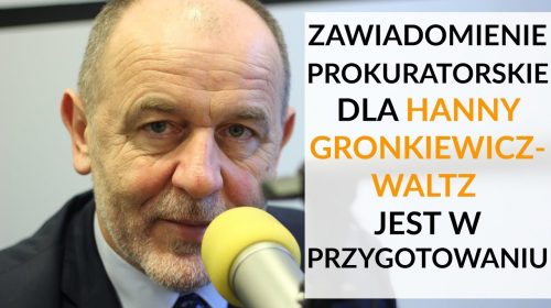 Zawiadomienie prokuratorskie dla HGW jest w przygotowaniu