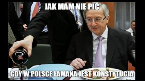 Co ten Juncker tak łyka?