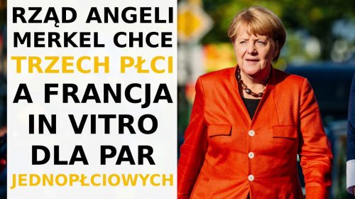 Rząd Angeli Merkel chce zalegalizować trzecią płeć – neutralną