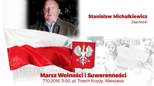 Zaproszenie na Marsz Wolności i Suwerenności 7.10.2018