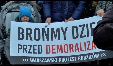 Tak protestowano przeciwko homoindoktrynacji dzieci