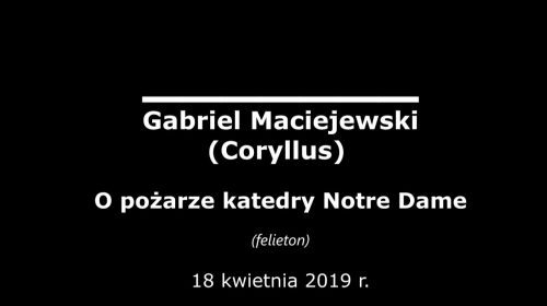 O pożarze katedry Notre Dame