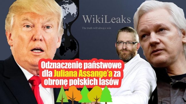 Odznaczenie państwowe dla Juliana Assange’a za obronę polskich lasów