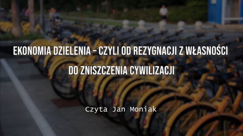 Ekonomia dzielenia – czyli od rezygnacji z własności do zniszczenia cywilizacji