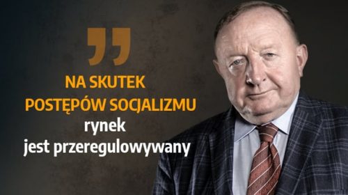 Na skutek postępów socjalizmu rynek jest przeregulowywany