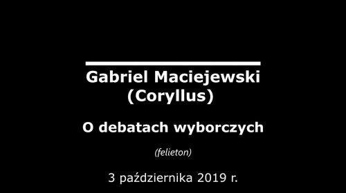 O debatach wyborczych