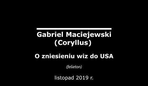 O zniesieniu wiz do USA