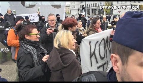 Prowokacja KOD na Marszu Niepodległości 2019