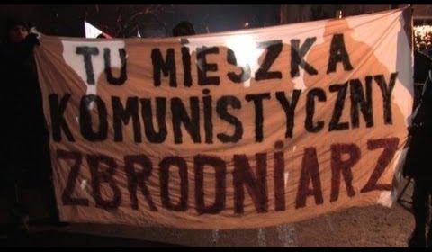 Protest pod mieszkaniem gen. Ciastonia!