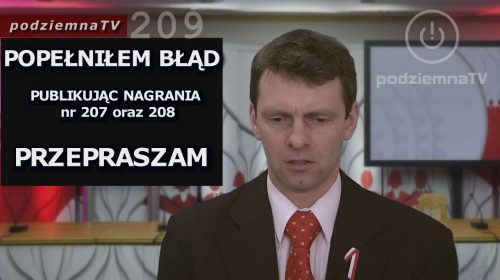 Zawiodłem. Przepraszam Was