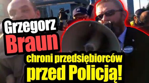 Przetrzymywanie posła na proteście przedsiębiorców