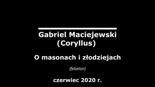 O masonach i złodziejach