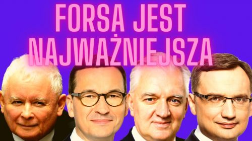 Bardzo starannie przygotowany Szymon Hołownia, sędzia mimoza i osioł obładowany złotem