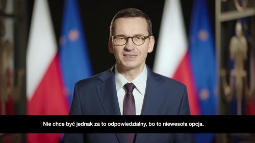 “Stosujemy optymalne rozwiązania” – wystąpienie premiera