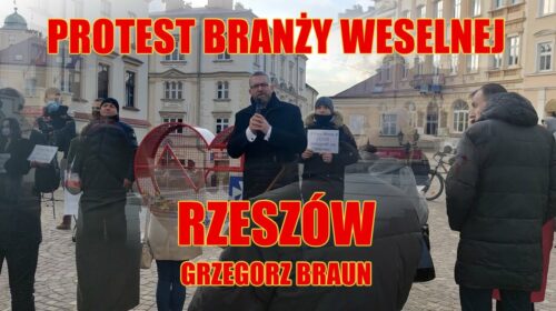 PROTEST branży weselnej w Rzeszowie