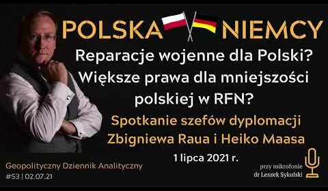 Spotkanie szefów dyplomacji Polski i Niemiec – 1 VII 2021