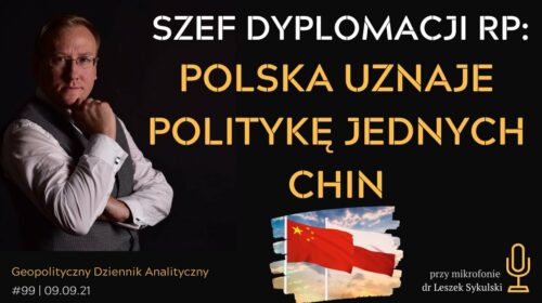 Stanowisko Polski jest jasne: uznajemy politykę jednych Chin