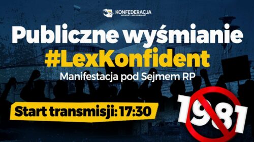 Publiczne wyśmianie ustawy #LexKonfident