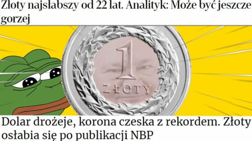 Silny kurs złotego…