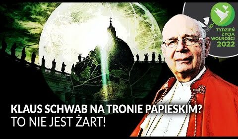 Klaus Schwab na tronie papieskim?