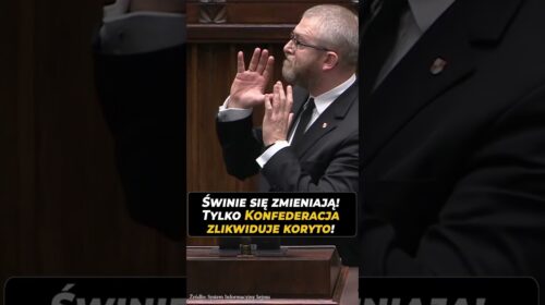 Świnie się zmieniają! Tylko Konfederacja zlikwiduje koryto!