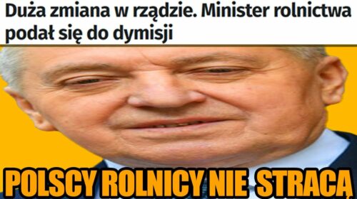 Henryk Kowalczyk PODAŁ SIĘ DO DYMISJI