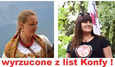 Justyna i Monika poza listą Konfy