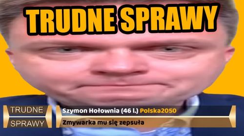 Szymon Hołownia i jego zmywarka