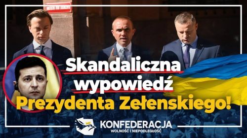 Skandaliczna wypowiedź Prezydenta Zełenskiego!