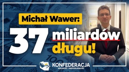 37 miliardow złotych długu w jeden miesiąc!