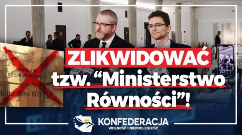 Urząd Ministra do spraw Równości do likwidacji!