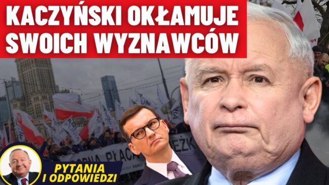 Ludzie mają dobrą pamięć, ale krótką, bo wierzą Kaczyńskiemu, który mówi, że walczy z zielonym ładem…