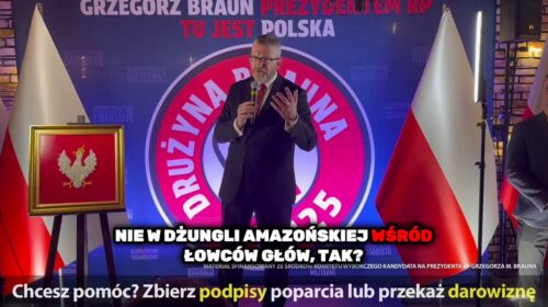 Chciałbym, żeby OBRONA ŻYCIA ludzkiego była naszym produktem NARODOWYM!